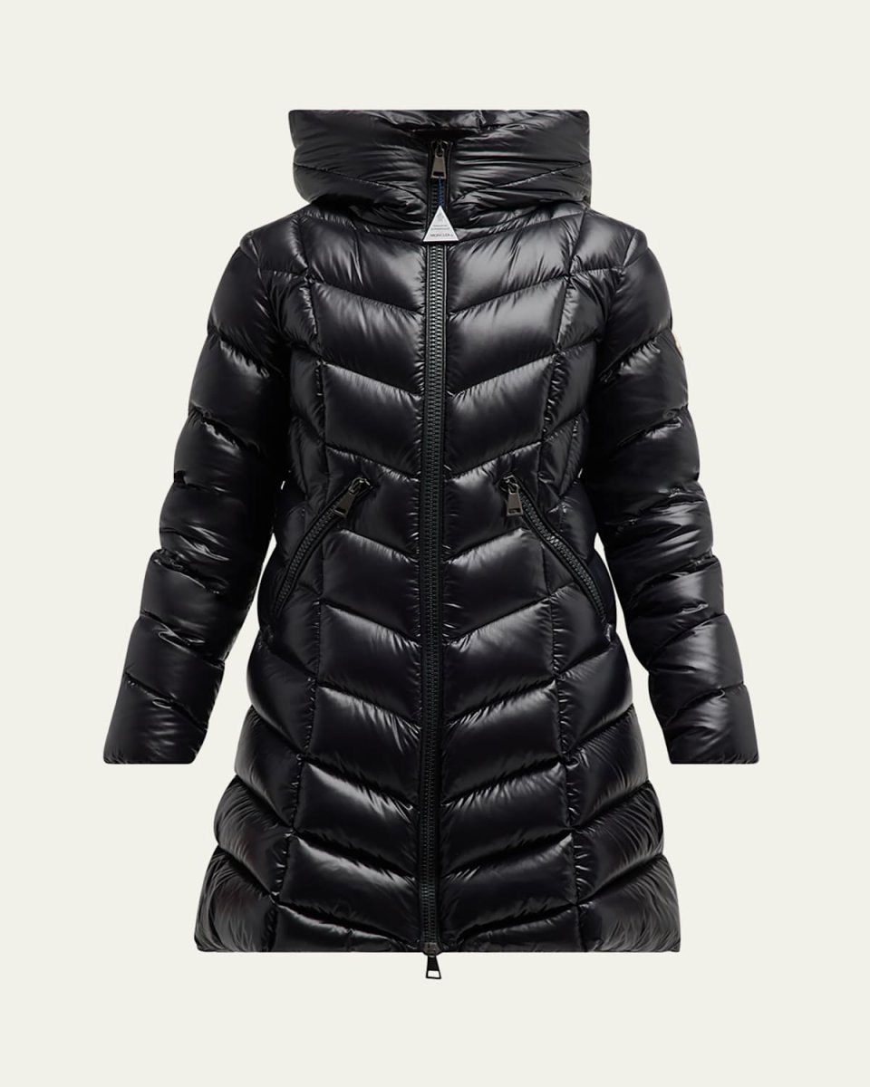 Marus Long Chevron-Quilted Jacket